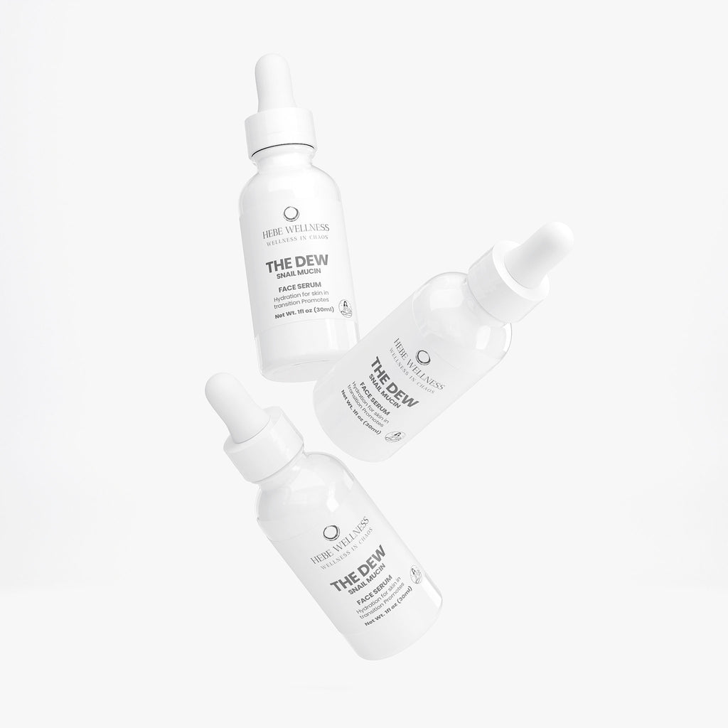 THE DEW support for perimenopause skin Snail Mucin Face Serum